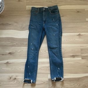 Abercrombie distressed skinny jeans